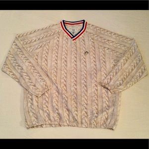 CHUBBIES NYLON FAUX PREPPY SWEATER. NWOT